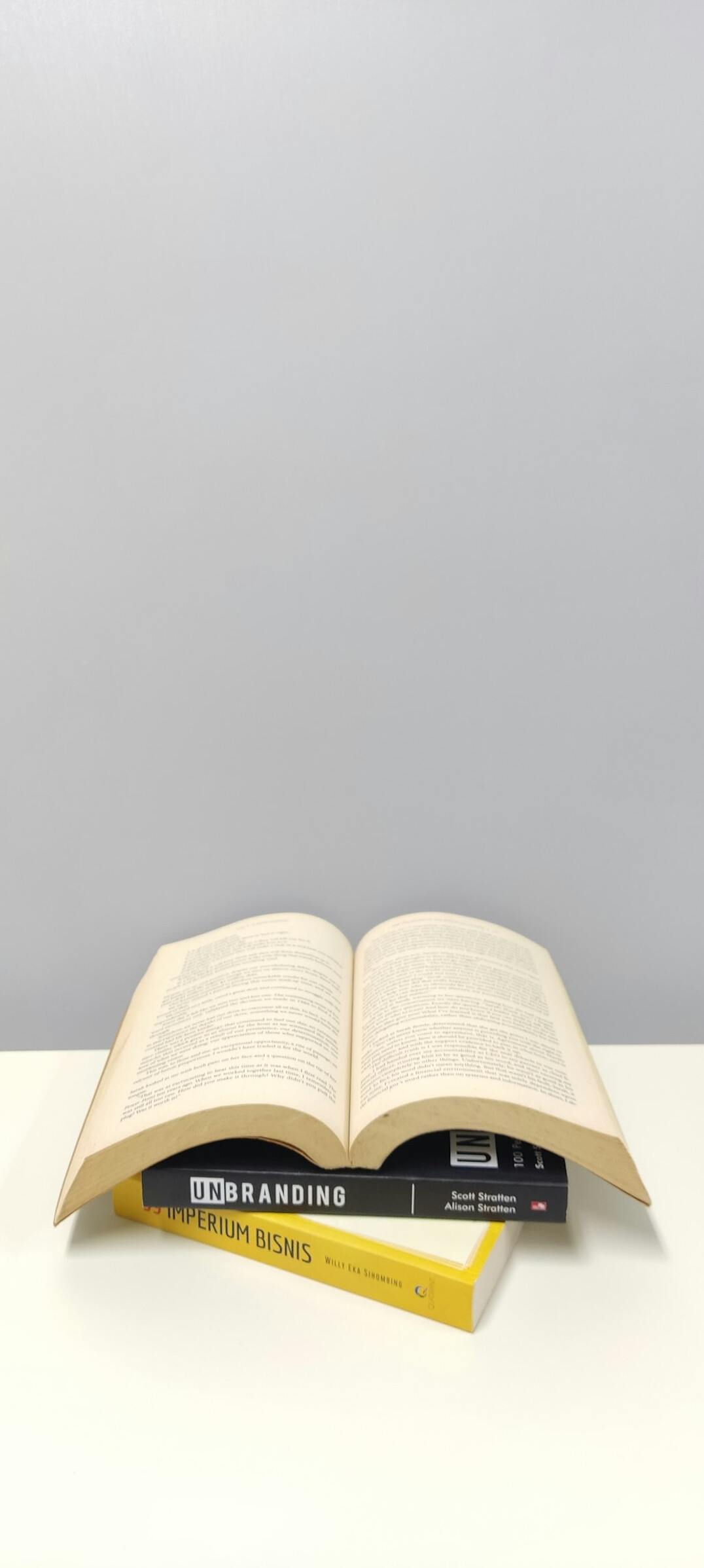open book on table